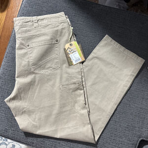 NEW MEN’S ECOTHS PANTS LANGSTON PANT FOSSIL COLOR SIZE 42 WAIST 32 INCH INSEAM